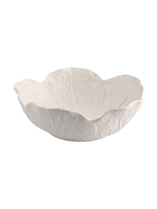 Bordallo Pinheiro Cabbage 17 oz. Beige Cereal Bowl, Set of 4