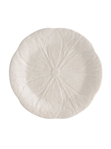 Bordallo Pinheiro Cabbage Beige Dessert Plate, Set of 4