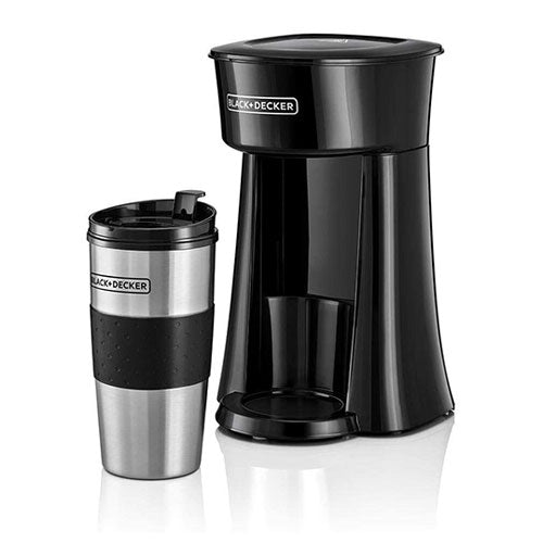 Black & Decker 650W Coffee Maker with Travel Mug, 220-240V, Not for USA