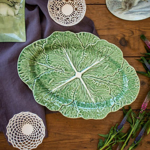 Bordallo Pinheiro Cabbage 15" Oval Platter