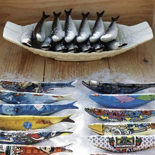 Load image into Gallery viewer, Bordallo Pinheiro Decorative Sardine - Farewell Lisbon
