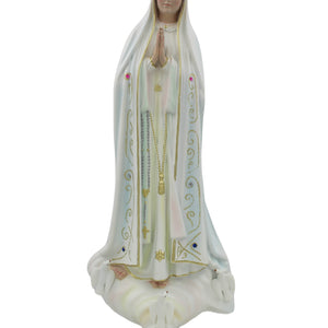 20" Our Lady Of Fatima Virgin Mary White Religious State, #1035