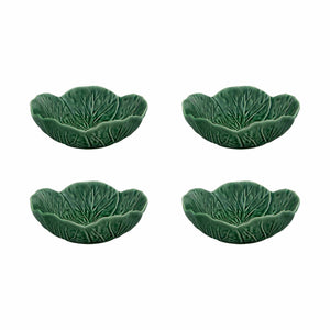 Bordallo Pinheiro Cabbage 13 oz. Bowl, Set of 4