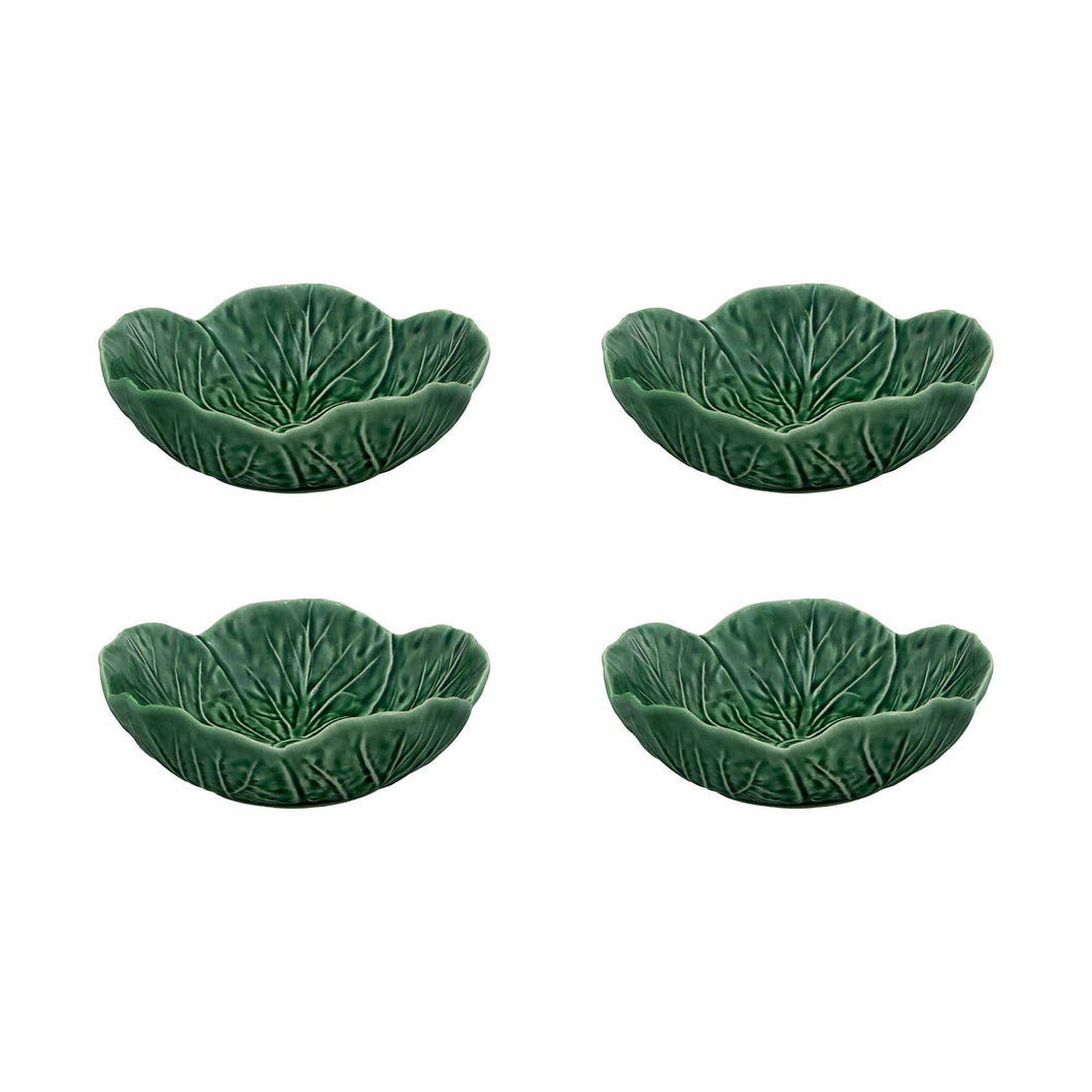 Bordallo Pinheiro Cabbage 13 oz. Bowl, Set of 4