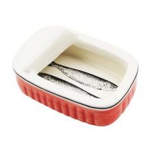 Load image into Gallery viewer, Portuguese Ceramic Sardine Can with Red Design
