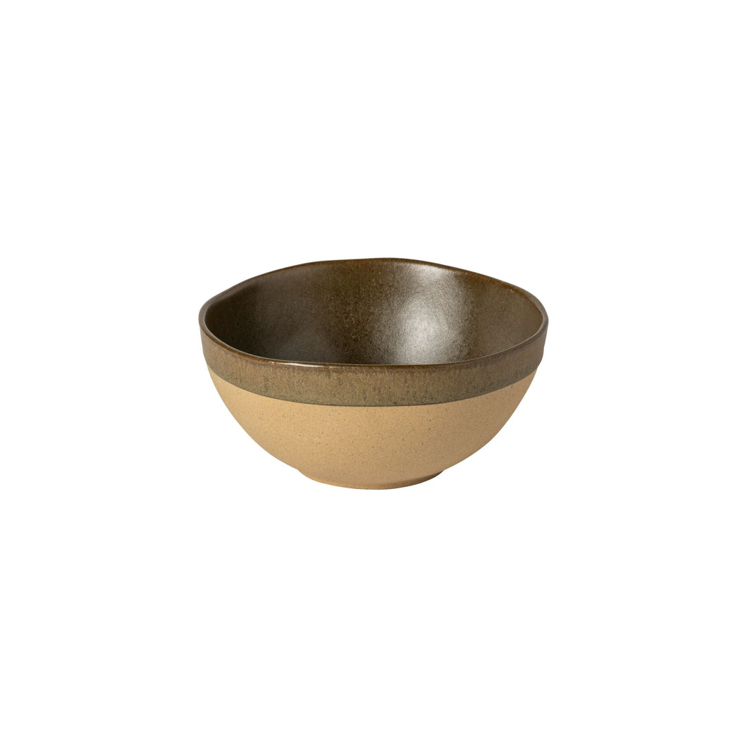 Costa Nova Arenito 22 oz. Olive Green Latte Bowls, Set of 6