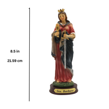 Load image into Gallery viewer, 8.5&quot; Saint Barbara Religious Statue Made in Portugal
