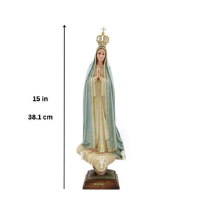 15" Our Lady Of Fatima Statue Made in Portugal #1023G