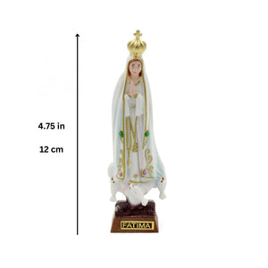 4.75" Our Lady Of Fatima Statue Made in Portugal