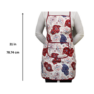 100% Cotton Portuguese Viana Hearts Apron - Various Colors