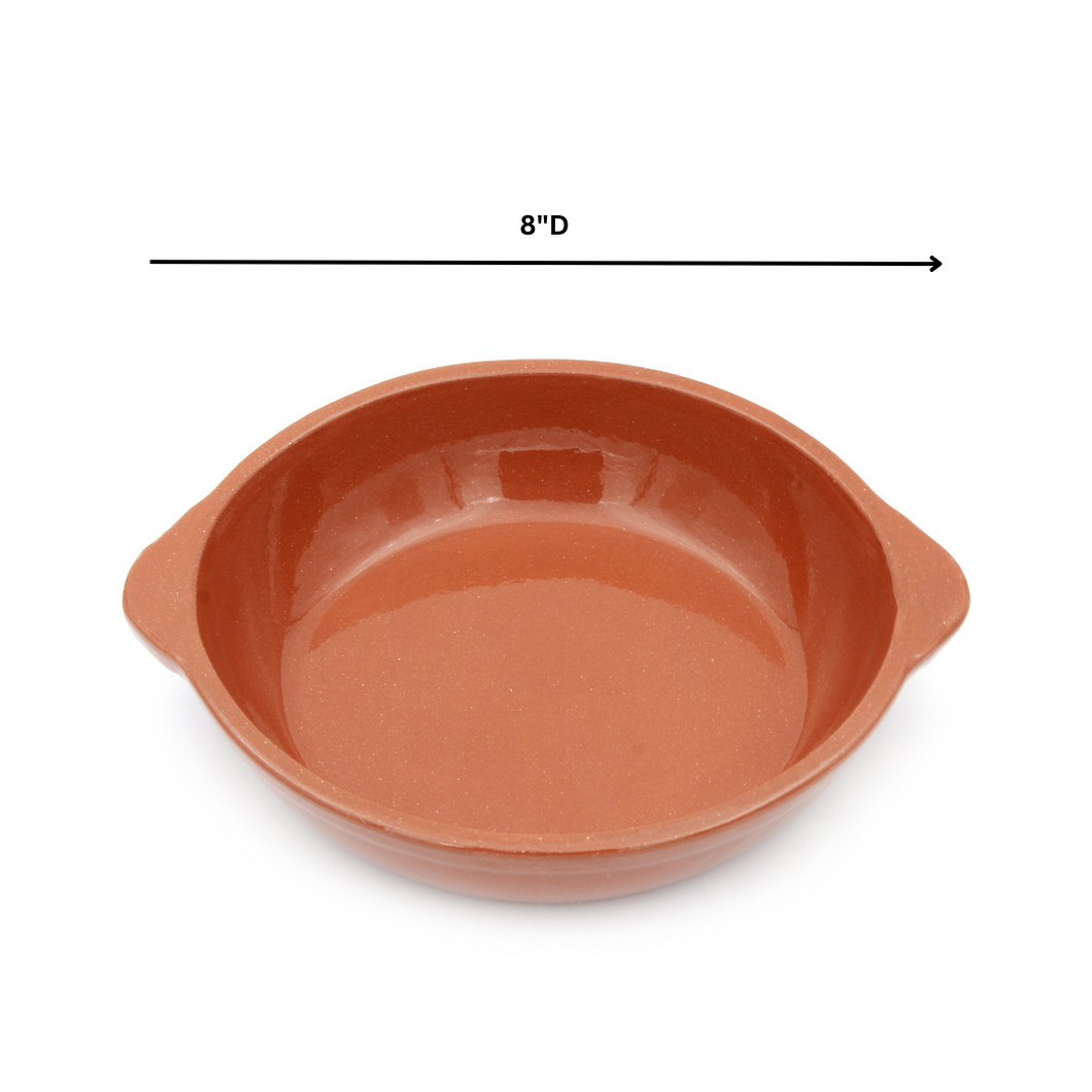 Traditional Portuguese Pottery Handmade Clay Terracotta Alentejo Baking Dish