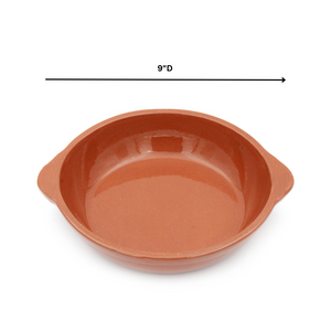 Traditional Portuguese Pottery Handmade Clay Terracotta Alentejo Baking Dish