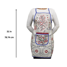 Load image into Gallery viewer, 100% Cotton Portuguese Viana Heart Apron
