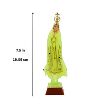 Load image into Gallery viewer, 7.5&quot; Glow in The Dark Our Lady Of Fatima Statue #PRU-63
