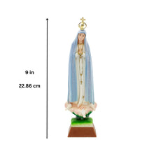 Load image into Gallery viewer, 9&quot; Our Lady Of Fatima Weather Changing Color Religious Statue #1013H
