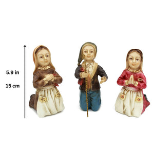 Three Shepherds of Fatima Religious Figurine Statue Made In Portugal