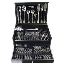 Load image into Gallery viewer, Dalper Baguette 130-Piece Silverware Flatware Cutlery Stainless Steel 12 Person Set
