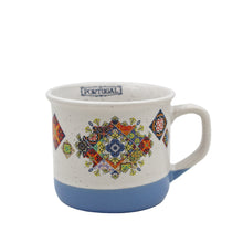 Load image into Gallery viewer, Portugal Tile Azulejo White and Blue 6 oz. Ceramic Mug
