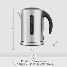 Load image into Gallery viewer, Breville BKE700BSS Soft Top Pure Countertop Electric Kettle, Brushed Stainless Steel
