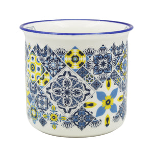 Portugal Blue & Yellow Azulejo Ceramic Coffee Mug, 12 oz.