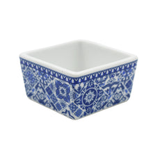 Load image into Gallery viewer, Portuguese Azulejo Style Sauce &amp; Snack Dishes with Wooden Serving Tray, Sardine
