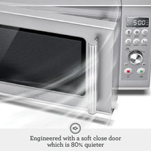 Load image into Gallery viewer, Breville BMO650SIL1BUC1 the Compact Wave Soft Close Microwave, Silver
