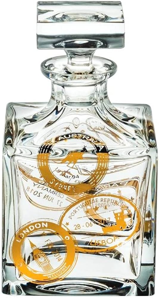 Vista Alegre Crystal Passport Whisky Decanter