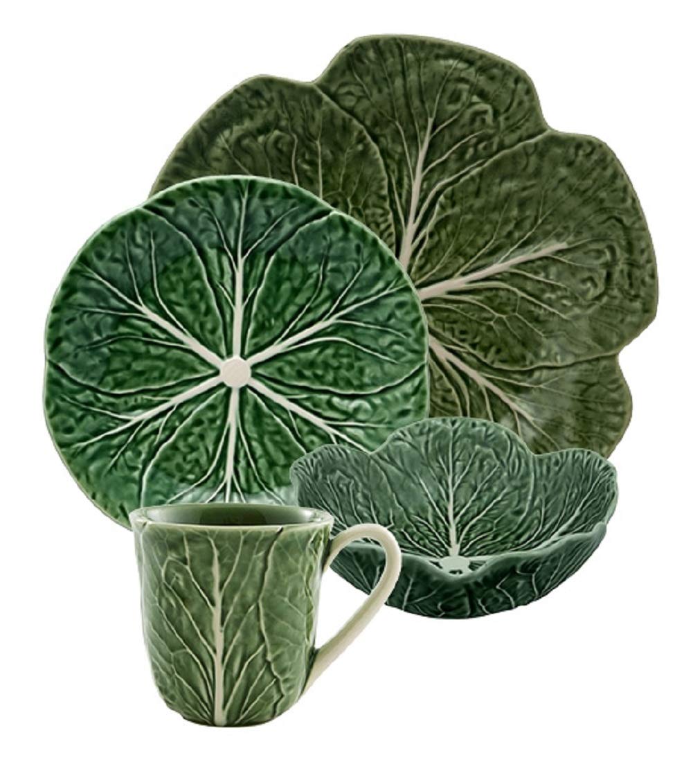 Bordallo Pinheiro Cabbage 4 Piece Dinnerware Set