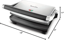 Load image into Gallery viewer, Breville Duo 1500-Watt Nonstick Panini Press, Silver
