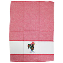 Load image into Gallery viewer, Set of 2 Portuguese Rooster Kitchen Dish Towels – 100% Cotton Decorative Towels in Red Design
