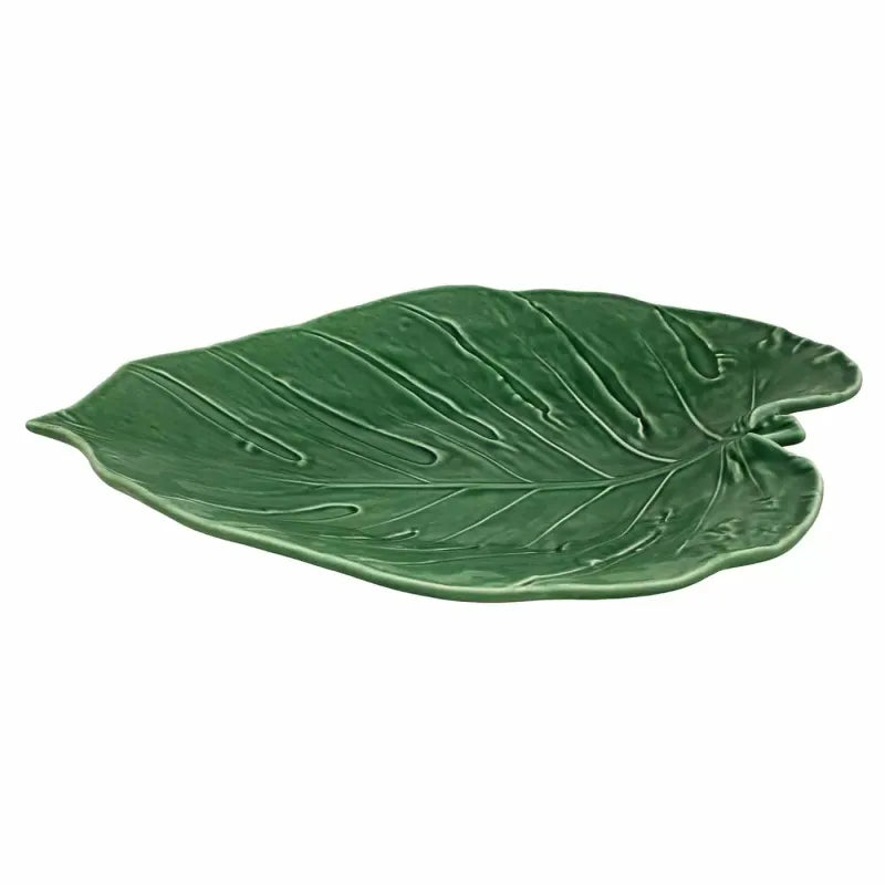 Bordallo Pinheiro Leaves Swiss Cheese Platter