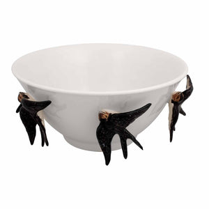 Bordallo Pinheiro Spring Tall Bowl with Swallows