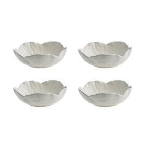 Bordallo Pinheiro Cabbage 13 oz. Beige Bowl, Set of 4