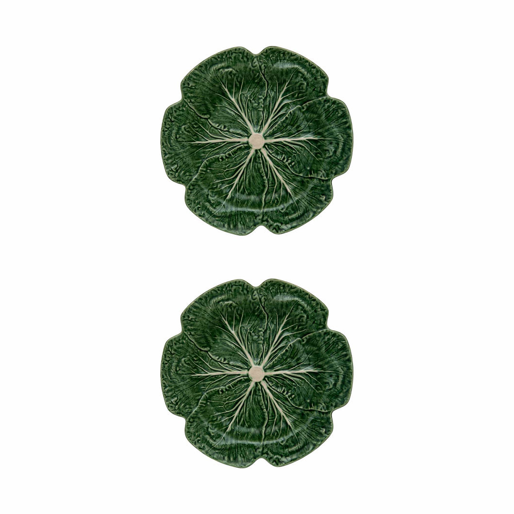 Bordallo Pinheiro Cabbage Charger Plate, Set of 2