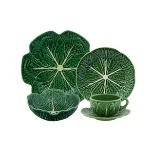 Bordallo Pinheiro Cabbage 5 Piece Dinnerware Set