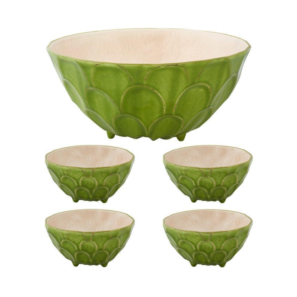 Bordallo Pinheiro Tropical Fruits Annona Salad Serving Set