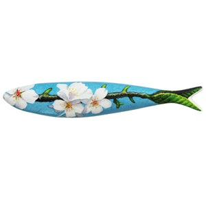 Bordallo Pinheiro Decorative Collectible Sardine - Almond Blossom