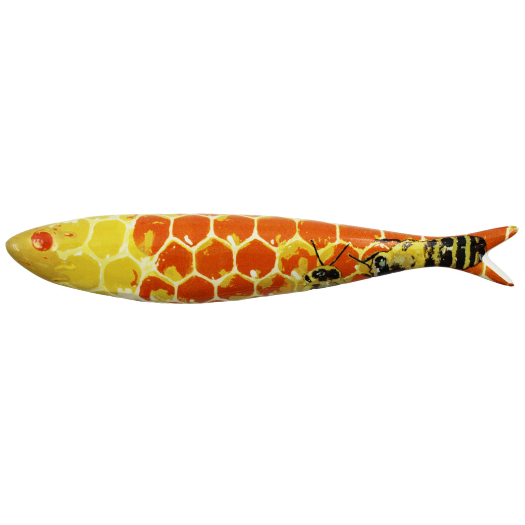 Bordallo Pinheiro Decorative Collectible Sardine - Honey