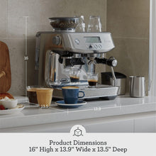 Load image into Gallery viewer, Breville BES878BSS Barista Pro Espresso Machine, Brushed Stainless Steel
