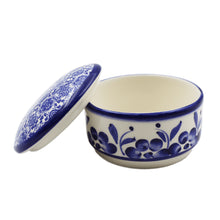 Load image into Gallery viewer, Traditional Portuguese Blue Tile and Floral Ceramic Decorative Box
