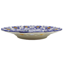 Load image into Gallery viewer, Hand-Painted Traditional Portuguese Blue Floral Tile Azulejo 11&quot; Decorative Plate
