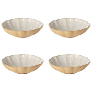 Costa Nova Marrakesh 9" Sable Blanc Soup/Pasta Plate, Set of 4