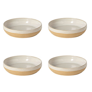 Costa Nova Marrakesh 9" Sable Blanc Soup/Pasta Plate, Set of 4