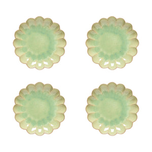 Costa Nova Marrakesh 7" Eucalyptus Appetizer Plate, Set of 4