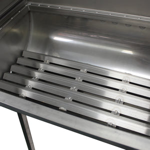 Aisi 304 Stainless Steel BBQ Grill with Motor and Accessories, Handmade and Welded in Portugal