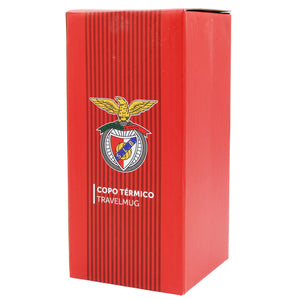 Benfica Thermal Insulated Travel Mug with Lid and Straw, Stainless Steel