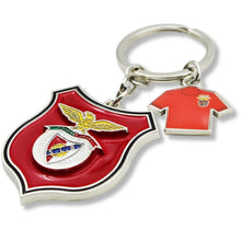 Load image into Gallery viewer, Official Benfica Keychain with Club Crest and Red Jersey Charm
