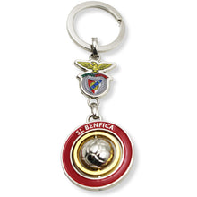 Load image into Gallery viewer, Official Benfica Spinning Ball Keychain with Club Crest
