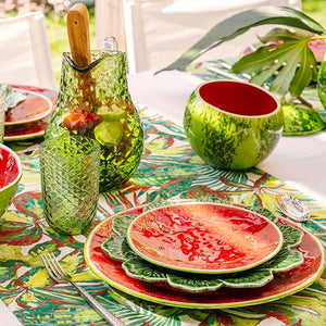 Bordallo Pinheiro Watermelon 12 Piece Dinnerware Set