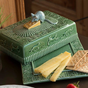 Bordallo Pinheiro Cheese Tray Mouse With Lid